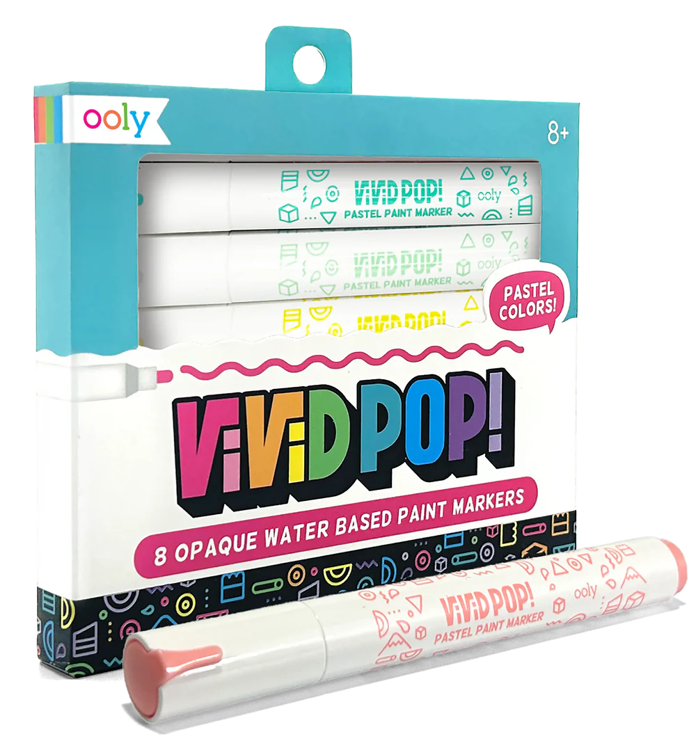 Vivid Pop! Water Based Paint Markers - Pastel - Set of 8 | OOLY