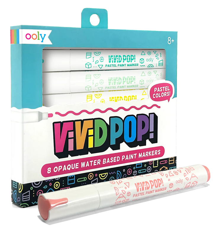 Vivid Pop! Water Based Paint Markers - Pastel - Set of 8 | OOLY