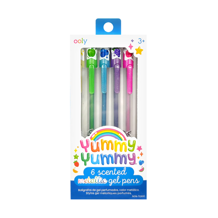 Yummy Yummy Scented Gel Pens - Metallic - Set of 6 | OOLY