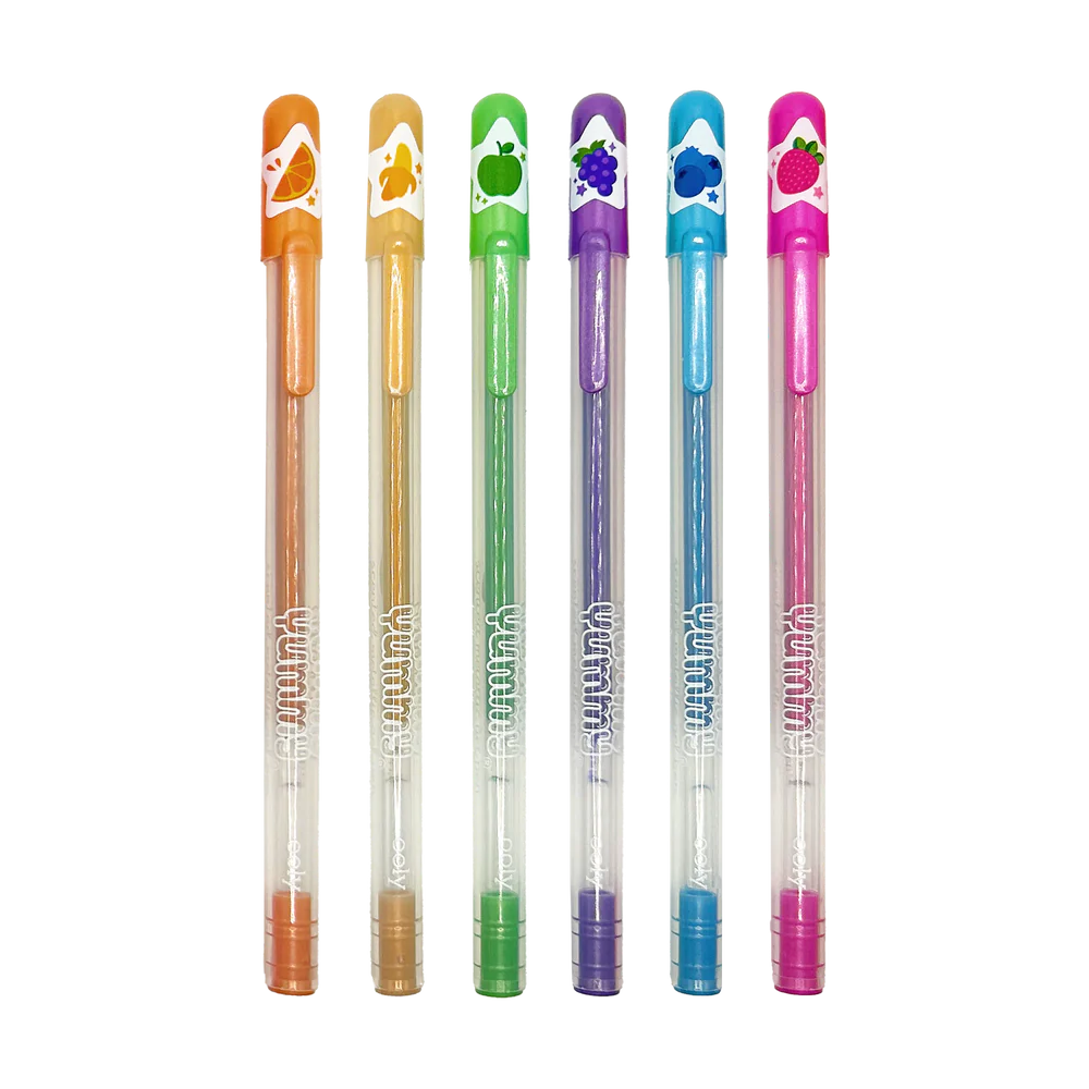 Yummy Yummy Scented Gel Pens - Metallic - Set of 6 | OOLY