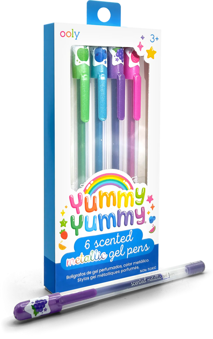 Yummy Yummy Scented Gel Pens - Metallic - Set of 6 | OOLY