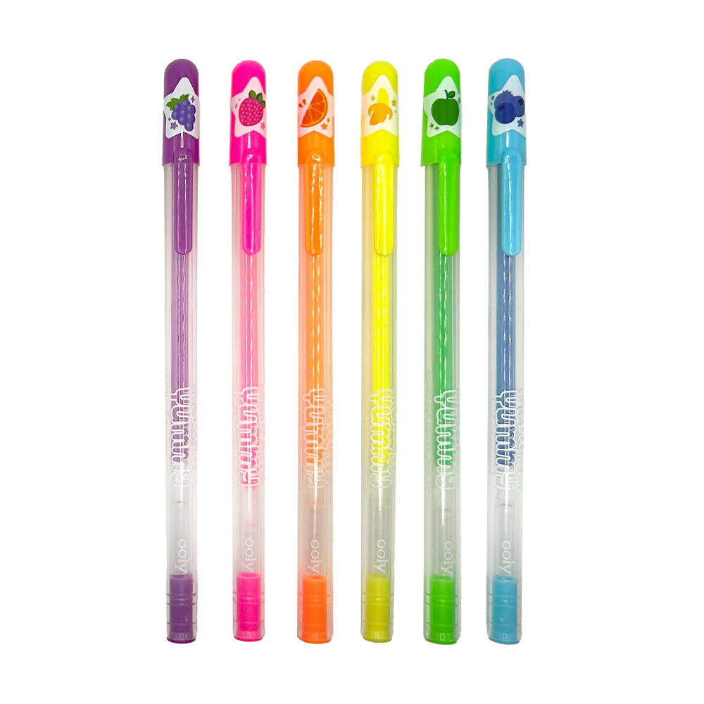 Yummy Yummy Scented Gel Pens - Neon - Set of 6 | OOLY