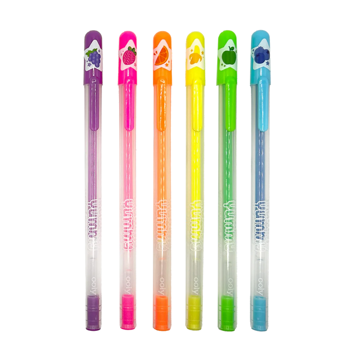 Yummy Yummy Scented Gel Pens - Neon - Set of 6 | OOLY