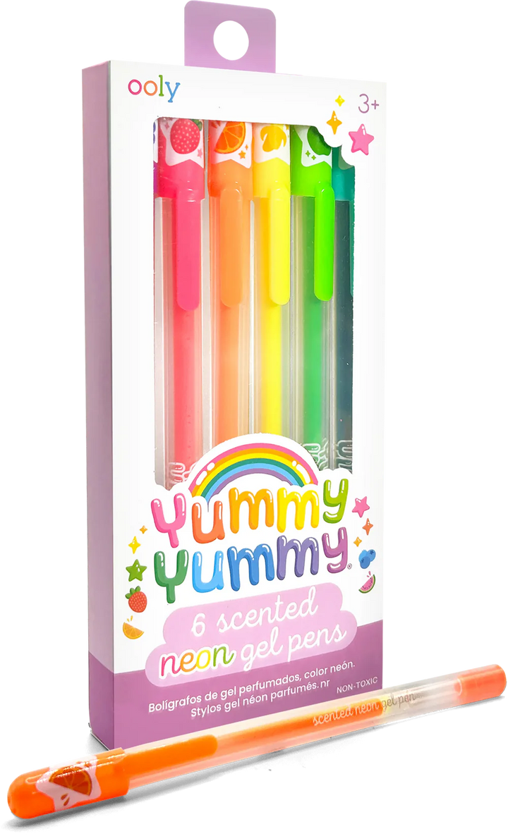 Yummy Yummy Scented Gel Pens - Neon - Set of 6 | OOLY