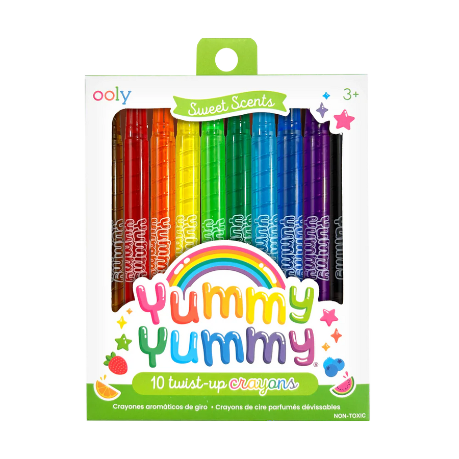 Yummy Yummy Scented Twist-Up Crayons - Set of 10 Yummy Yummy Scented Twist-Up Crayons - Set of 10