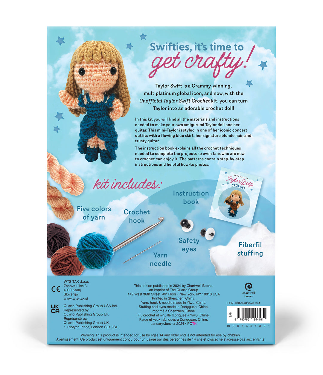 The Unofficial Taylor Swift Book & Crochet Kit