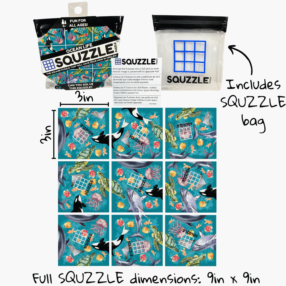 Ocean Life Squzzle Puzzle | Fun Squared Games