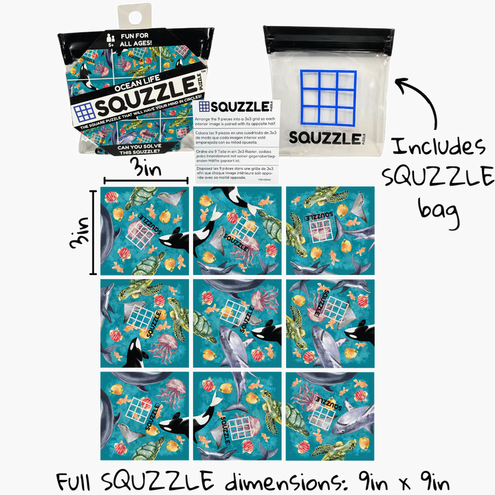 Ocean Life Squzzle Puzzle | Fun Squared Games