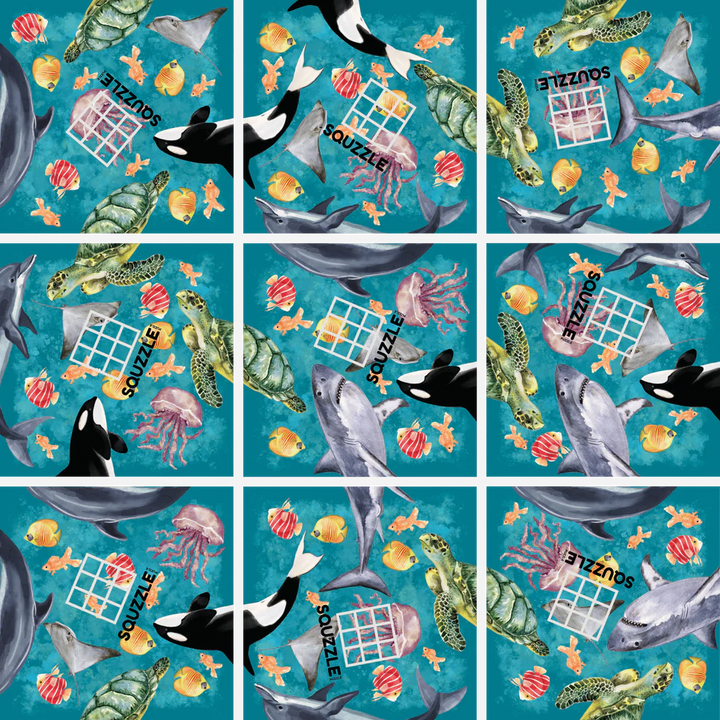 Ocean Life Squzzle Puzzle | Fun Squared Games