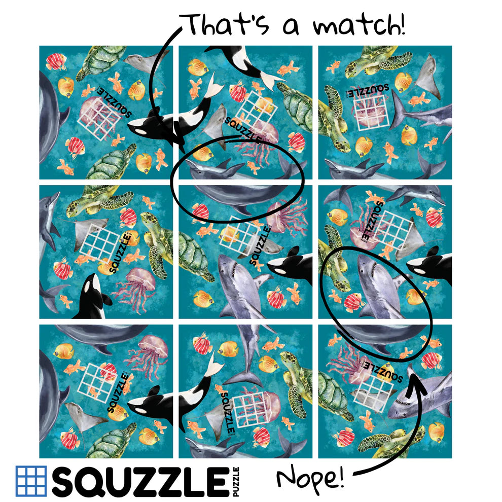 Ocean Life Squzzle Puzzle | Fun Squared Games