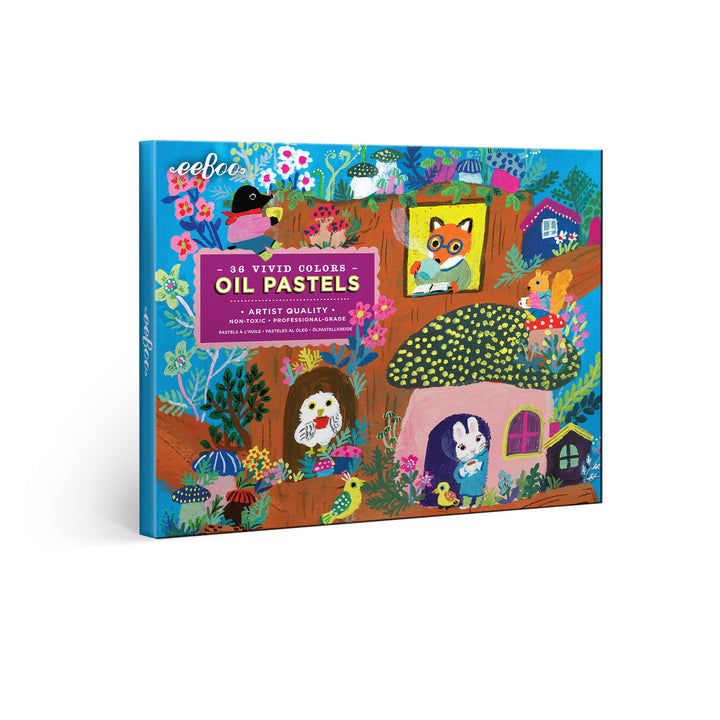 Yumi's Mushroom House 36 Oil Pastels | eeBoo