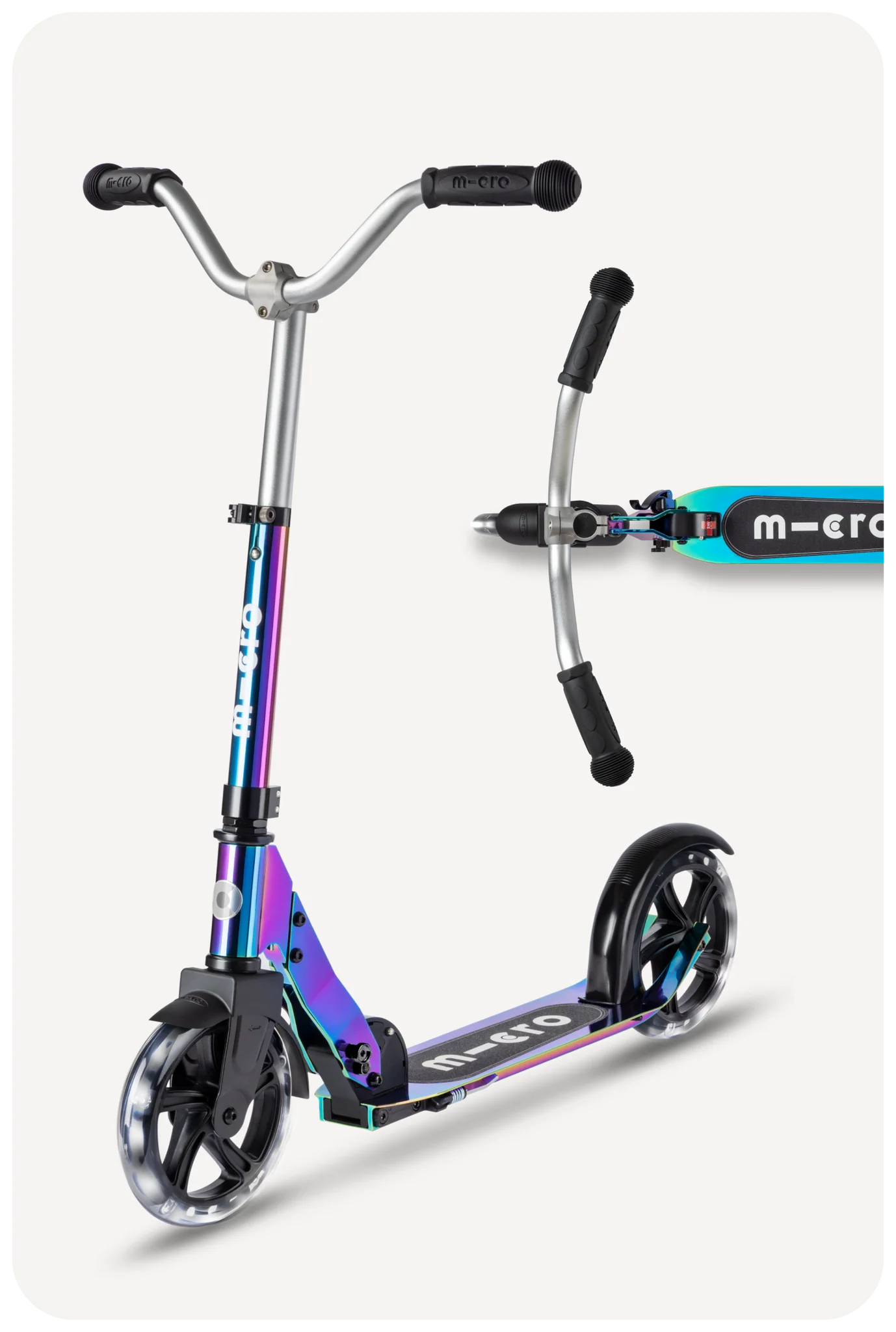 Micro Cruiser LED Scooter: Neochrome - LOCAL PICK UP ONLY