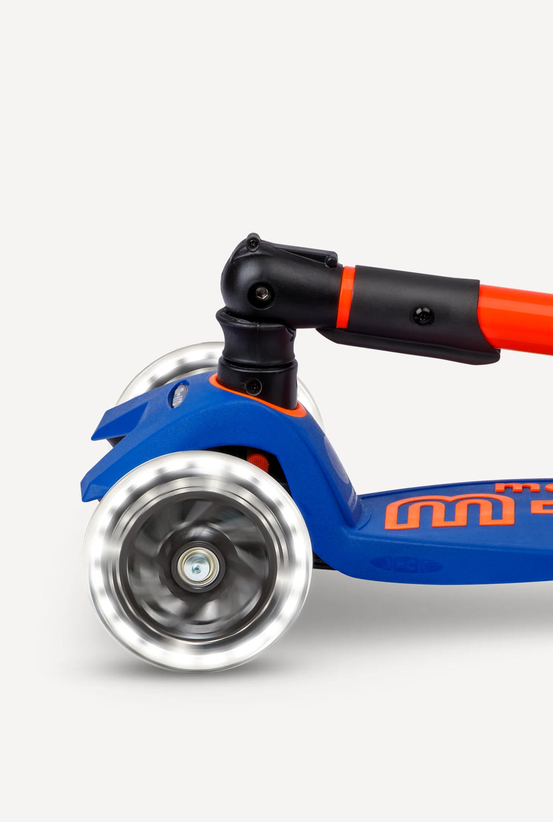 Micro Maxi Foldable LED Scooter - Neon Blaze Orange | Micro - LOCAL PICKUP ONLY
