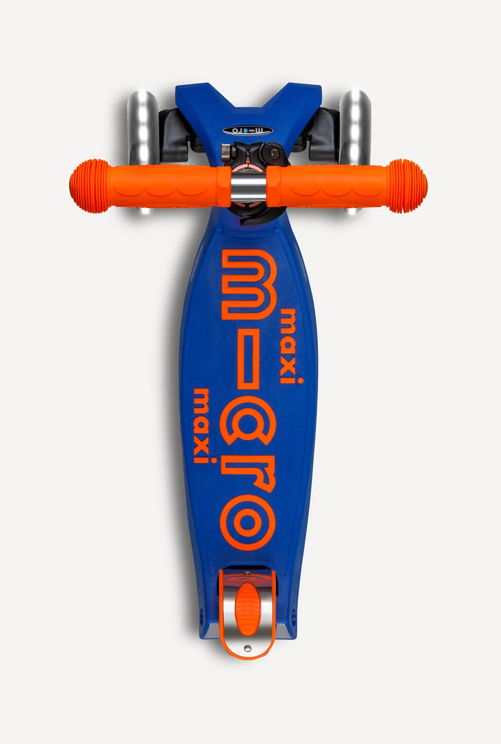 Micro Maxi Foldable LED Scooter - Neon Blaze Orange | Micro - LOCAL PICKUP ONLY