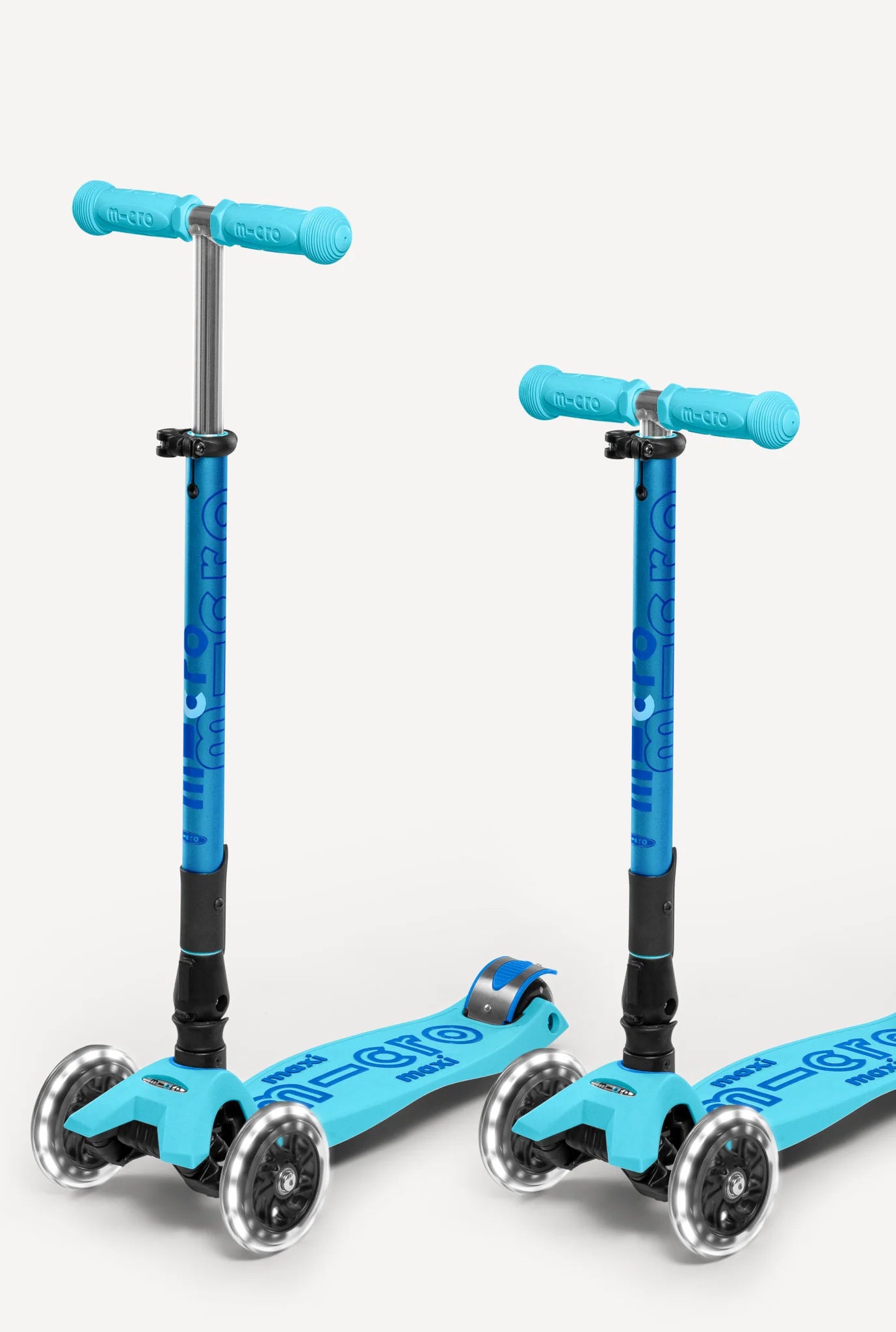 Micro Maxi Foldable LED Scooter - Bright Blue | Micro - LOCAL PICKUP ONLY