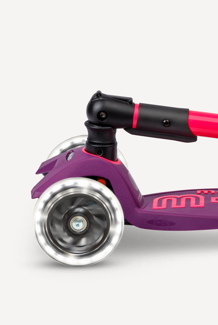 Micro Maxi Foldable LED Scooter - Neon Ultra Pink | Micro - LOCAL PICKUP ONLY