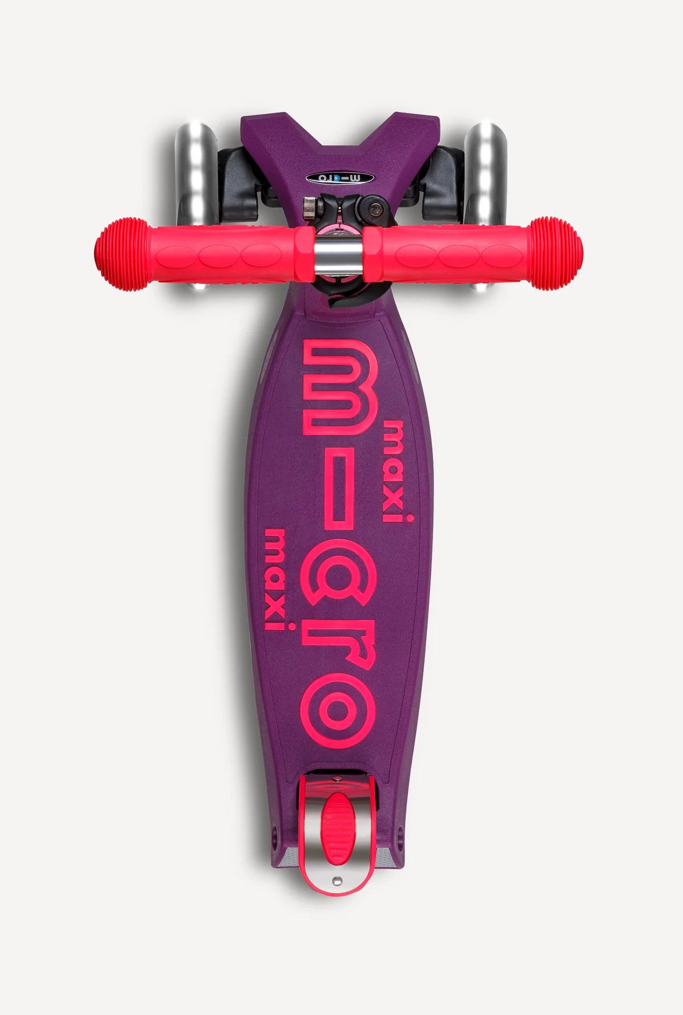 Micro Maxi Foldable LED Scooter - Neon Ultra Pink/Purple | Micro - LOCAL PICKUP ONLY