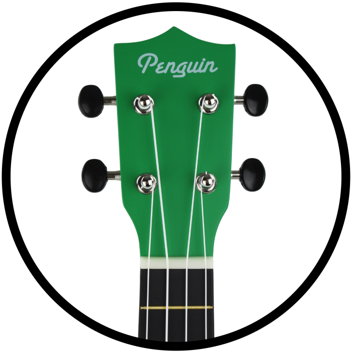 Penguin Tropical Shamrock Green Ukulele, Soprano | Amahi - LOCAL PICK UP ONLY
