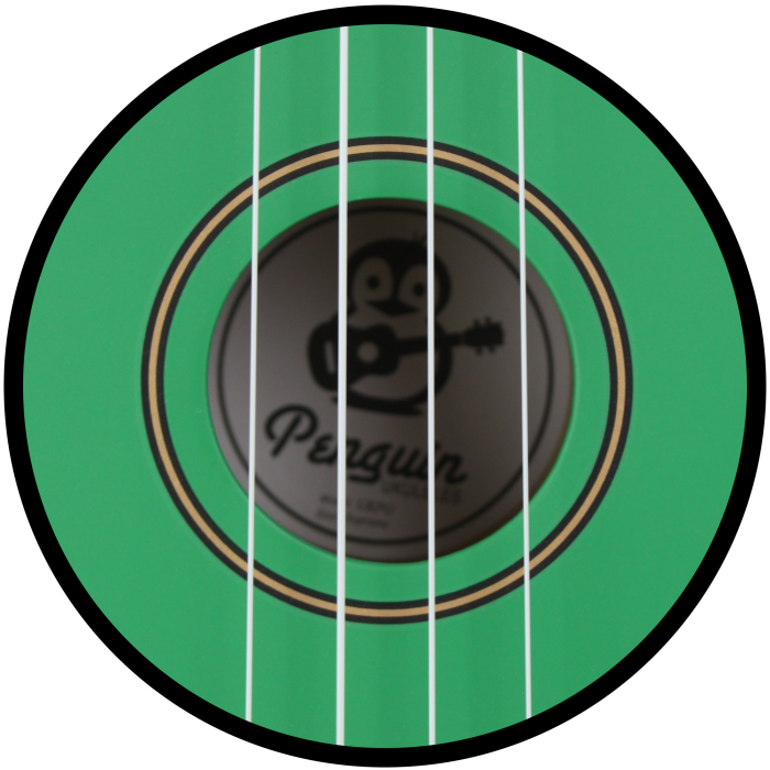 Penguin Tropical Shamrock Green Ukulele, Soprano | Amahi - LOCAL PICK UP ONLY