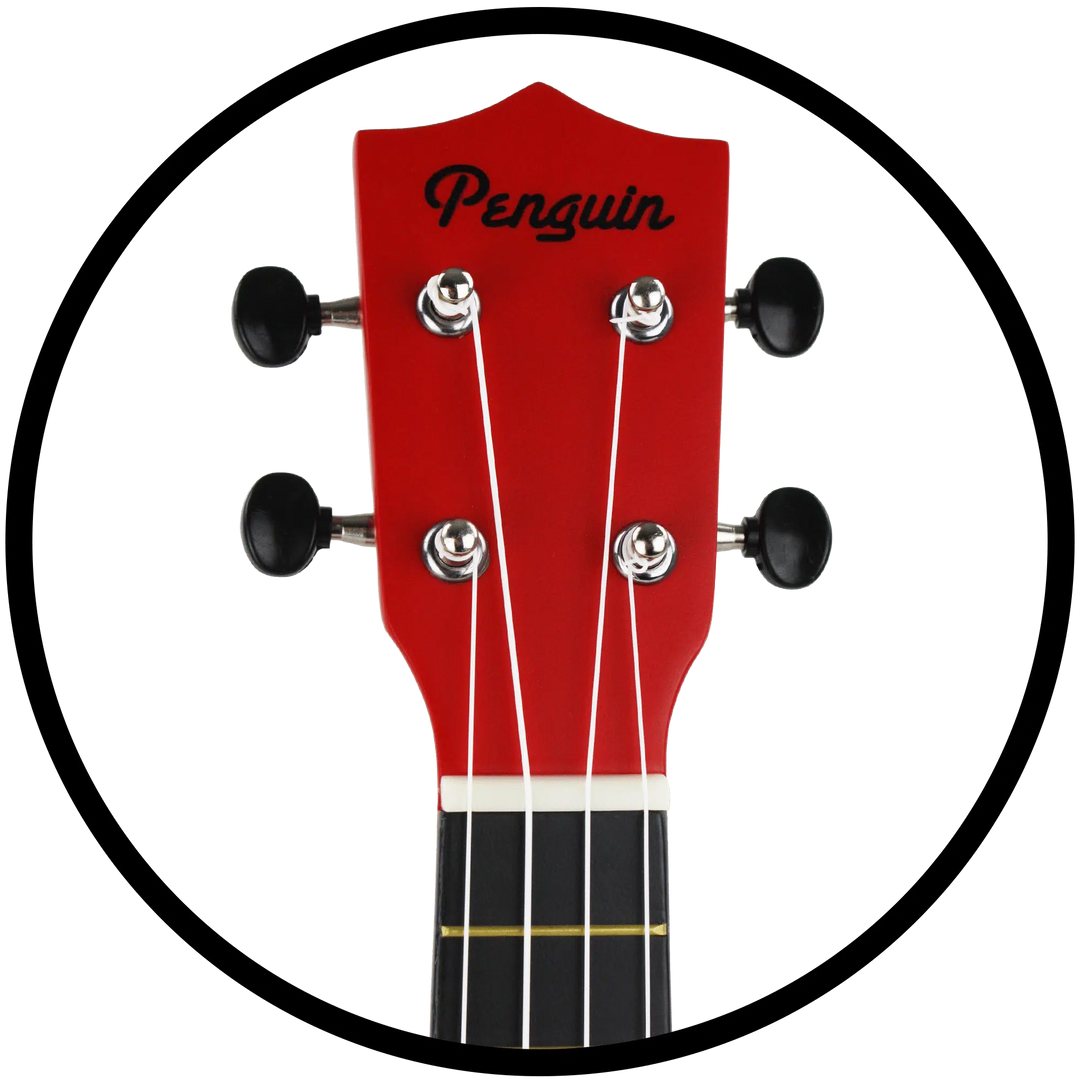 Penguin Tropical Tomato Red Ukulele, Soprano | Amahi - LOCAL PICK UP ONLY