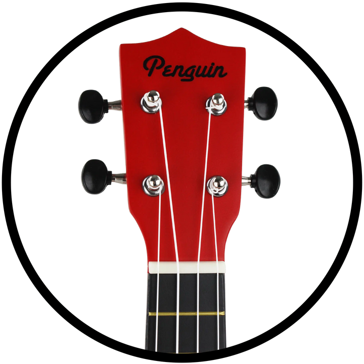 Penguin Tropical Tomato Red Ukulele, Soprano | Amahi - LOCAL PICK UP ONLY