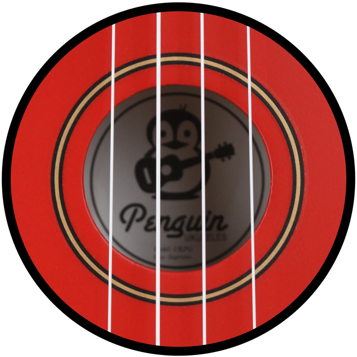Penguin Tropical Tomato Red Ukulele, Soprano | Amahi - LOCAL PICK UP ONLY