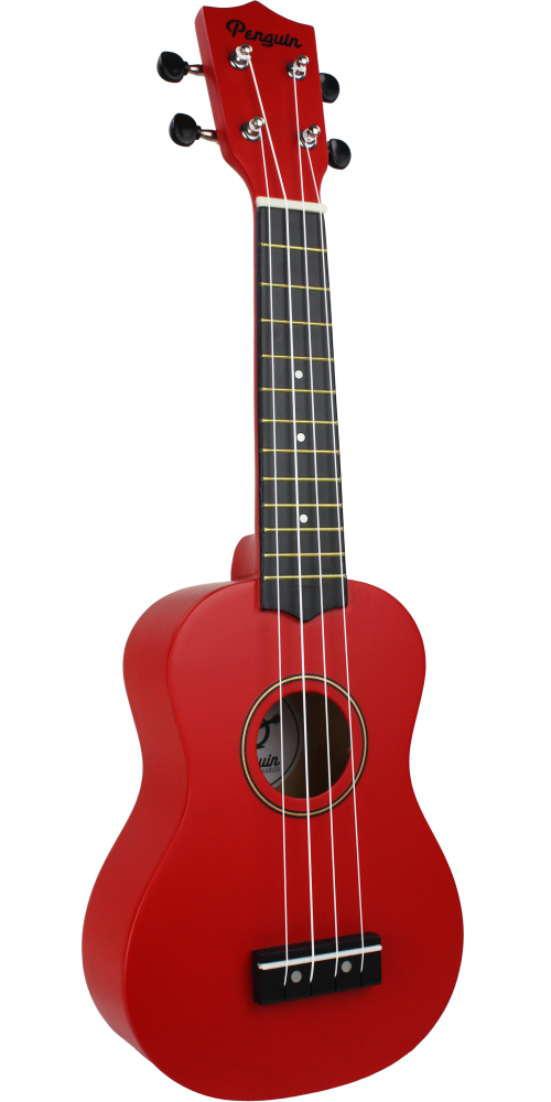 Penguin Tropical Tomato Red Ukulele, Soprano | Amahi - LOCAL PICK UP ONLY