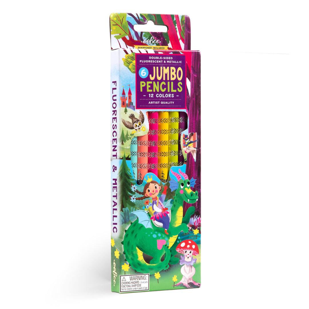 Fairytale Dragon 6 Jumbo Special Pencils | eeBoo