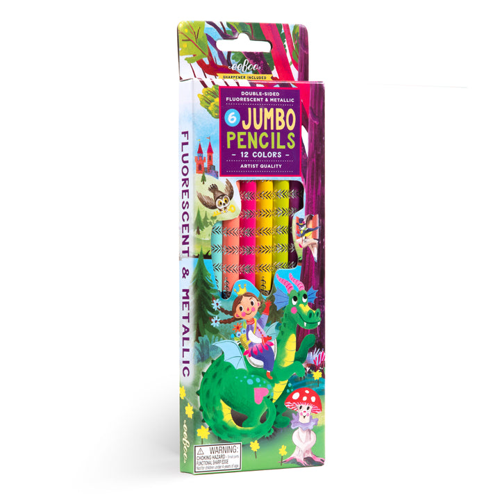 Fairytale Dragon 6 Jumbo Special Pencils | eeBoo