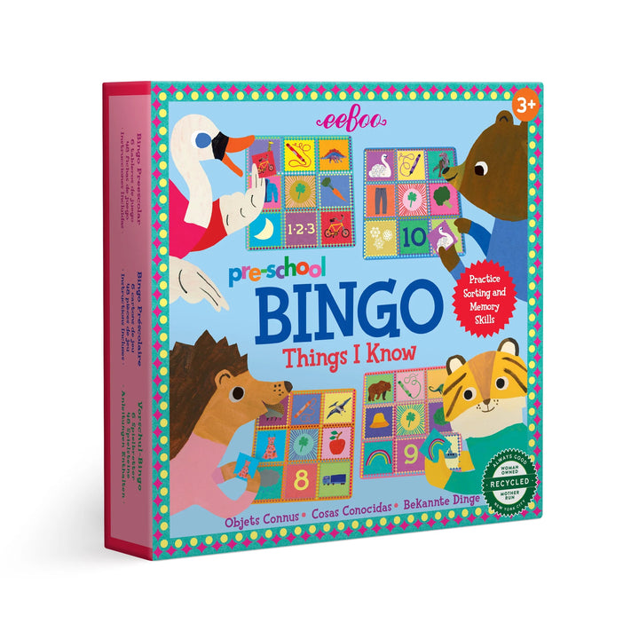 Preschool Things I Know Bingo | eeBoo