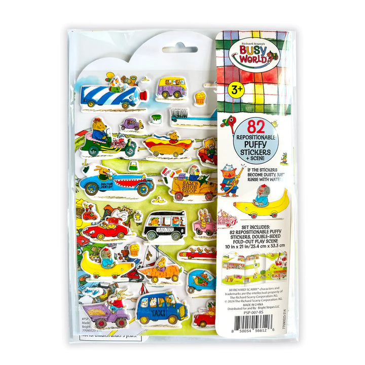 Richard Scarry's Busy World - Puffy Sticker Play Set