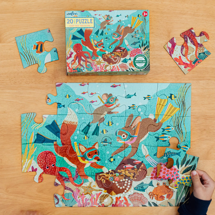 Deep Sea Treasure 20 Piece Puzzle | eeBoo