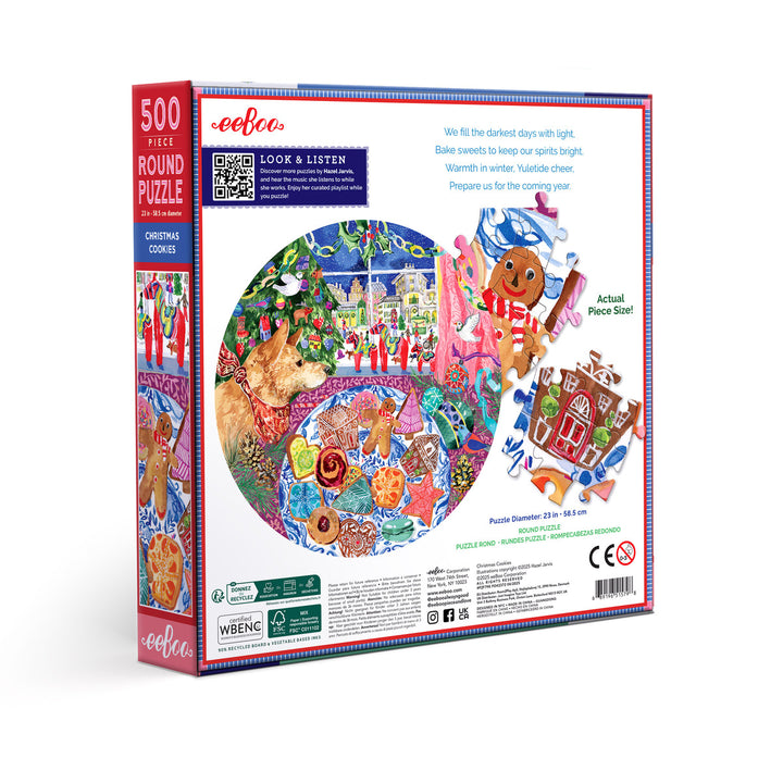 Christmas Cookies 500 Round Puzzle | eeBoo