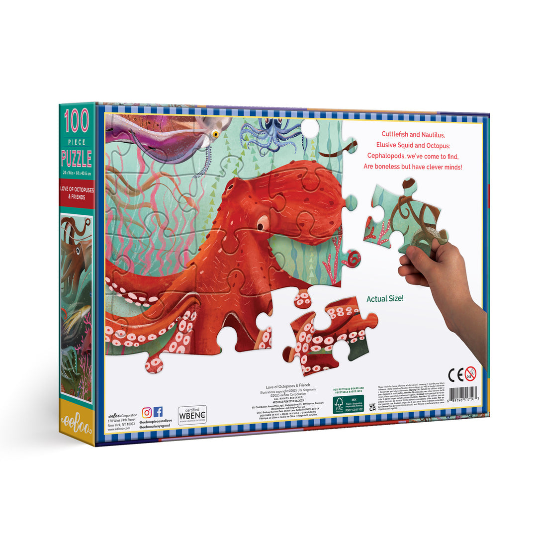 Love of Octopuses & Friends 100 Puzzle | eeBoo