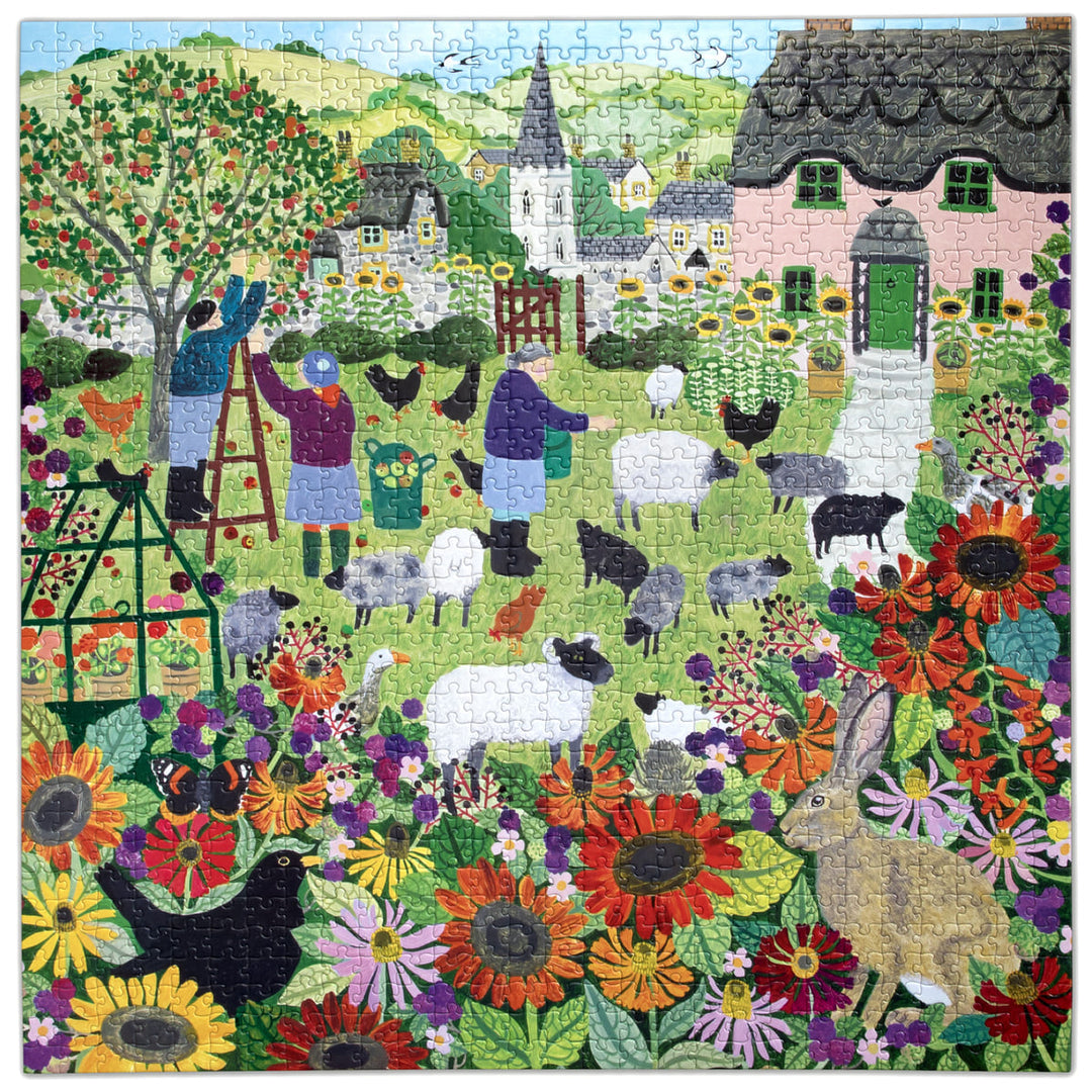 Village Orchard 1000 Sq Puzzle | eeBoo
