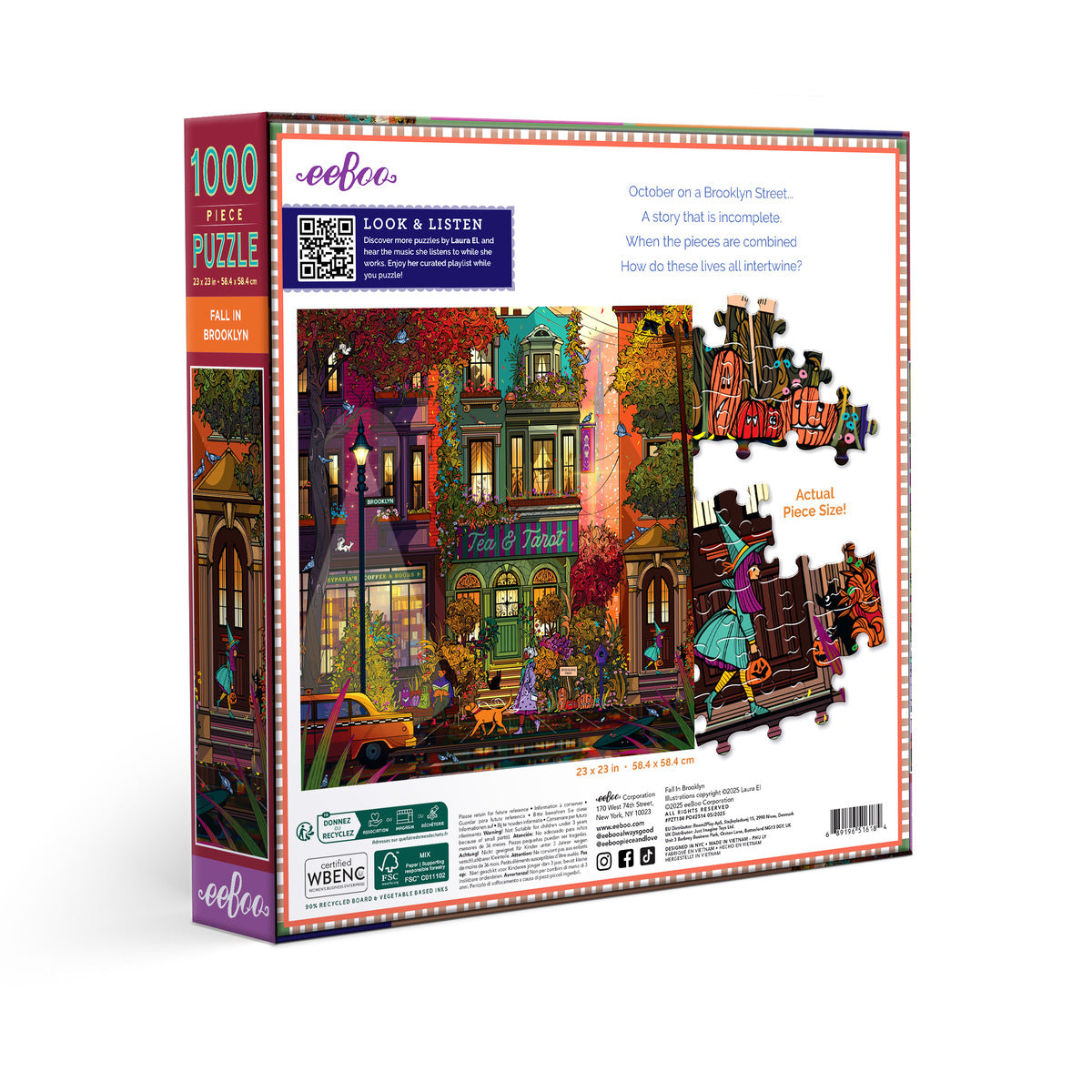 Fall in Brooklyn 1000 Pc Puzzle | eeBoo