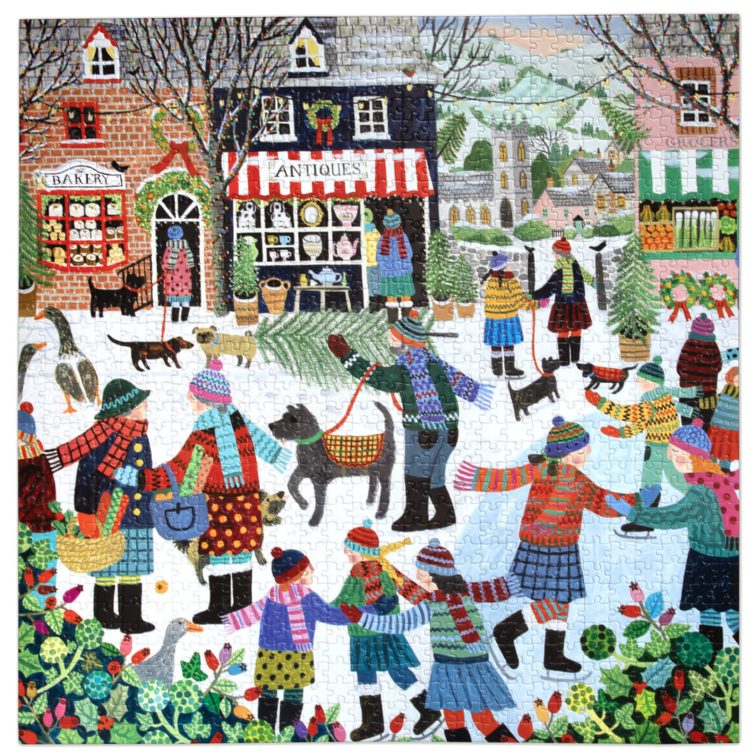 Christmas in the Square 1000 Sq Puzzle | eeBoo
