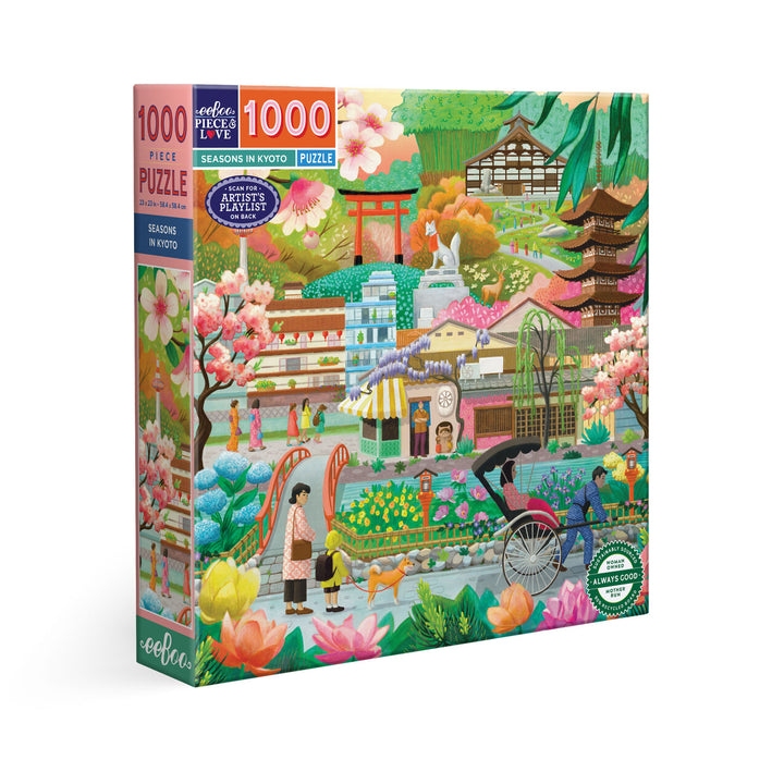 Seasons in Kyoto 1000 Sq Puzzle | eeBoo