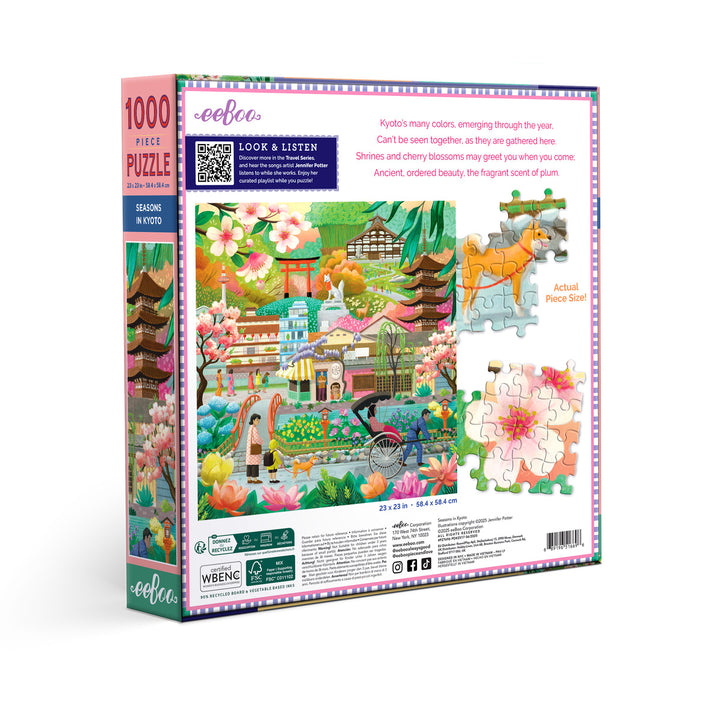 Seasons in Kyoto 1000 Sq Puzzle | eeBoo