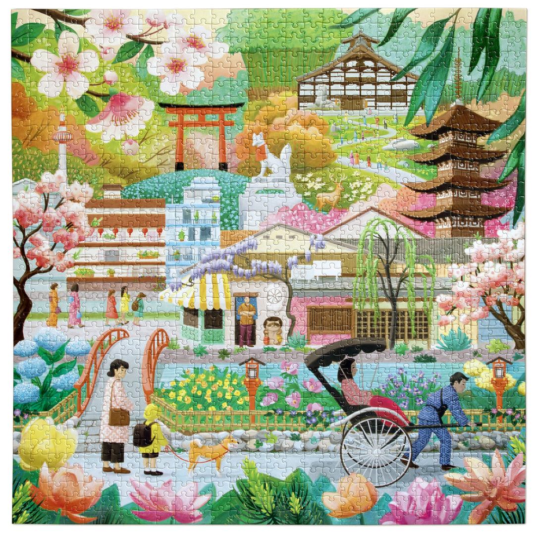 Seasons in Kyoto 1000 Sq Puzzle | eeBoo