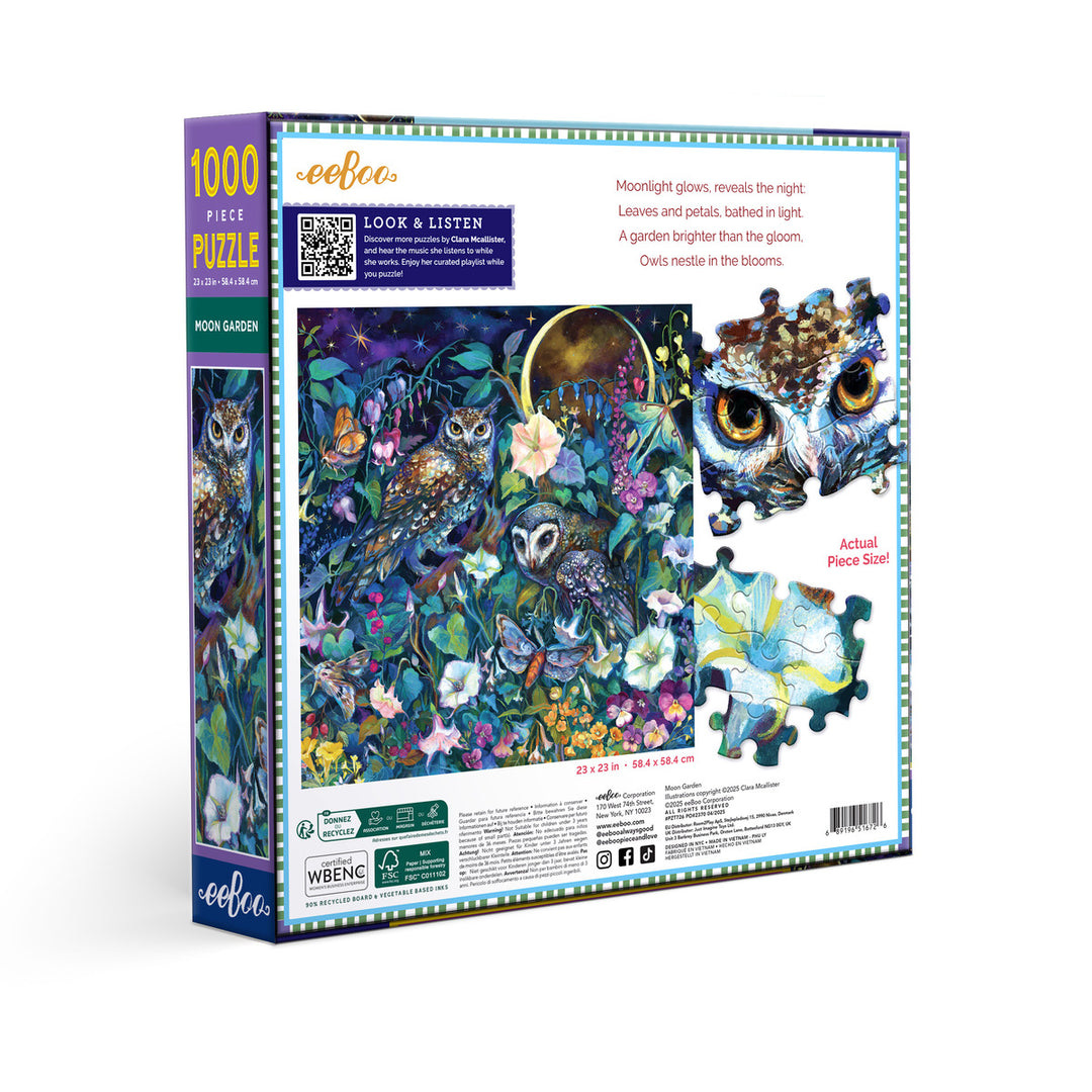 Moon Garden 1000 Sq Puzzle | eeBoo