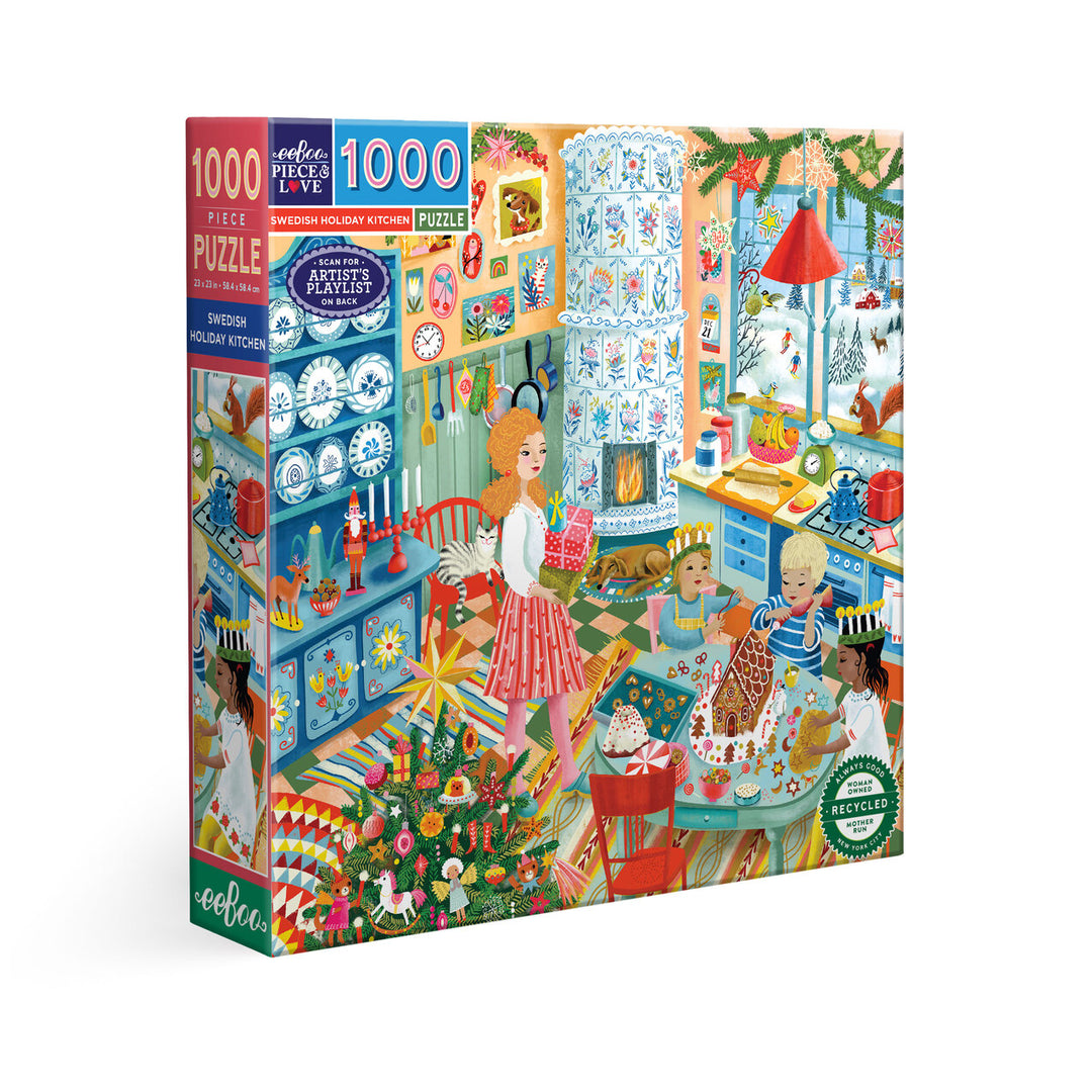 Swedish Holiday Kitchen 1000 Sq Puzzle | eeBoo