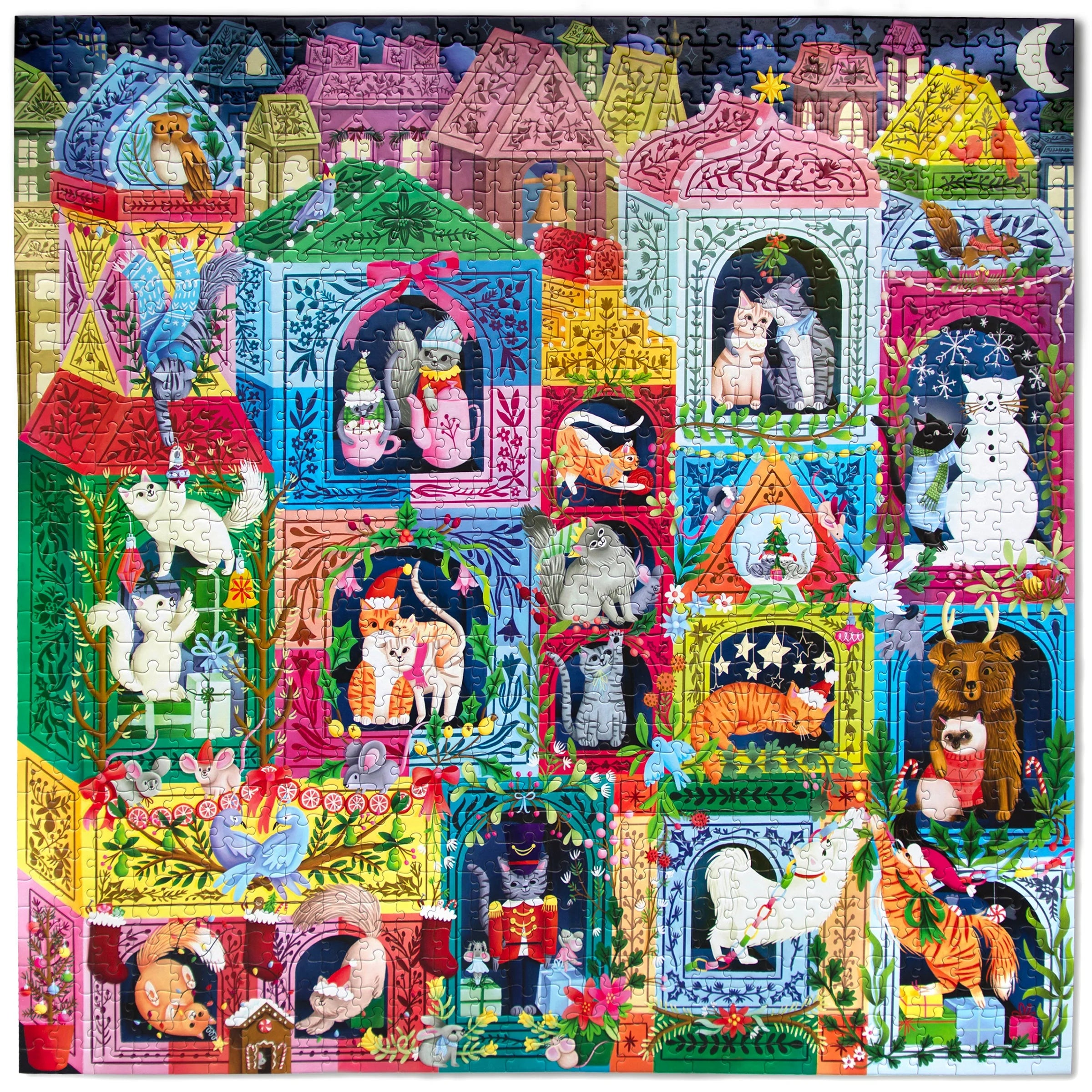 Christmas Cats 1000 Pc Puzzle | eeBoo