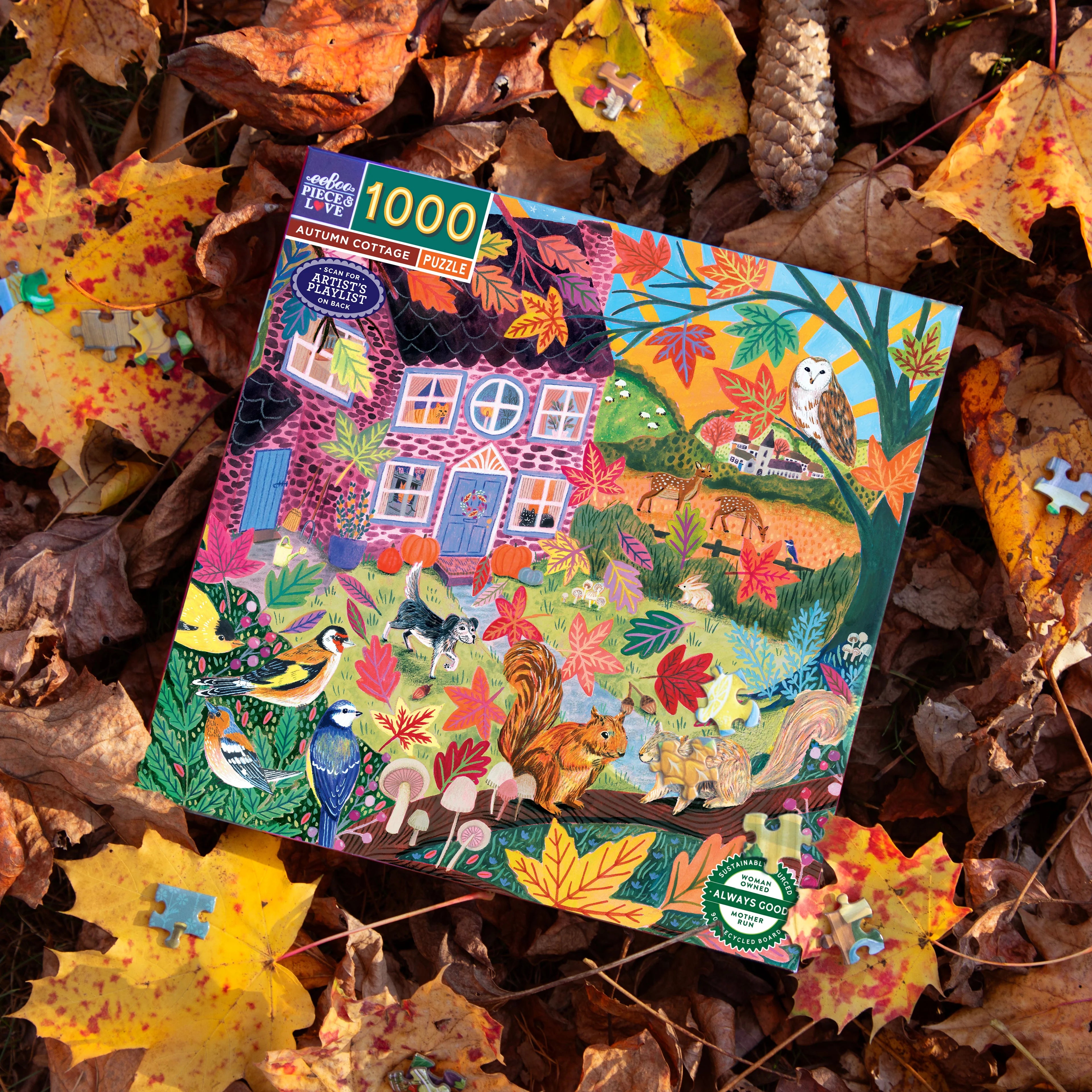 Autumn Cottage 1000 Pc | eeBoo