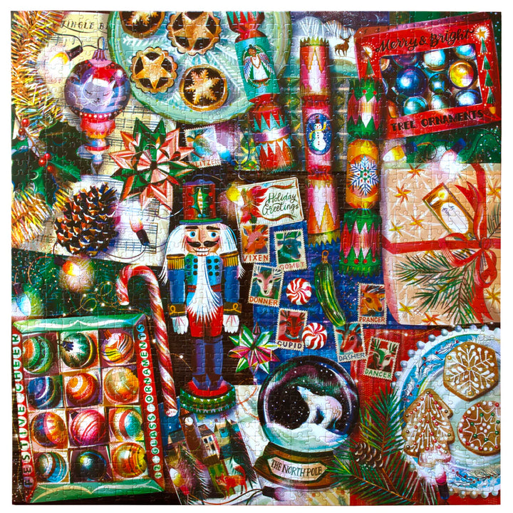 Christmas Decorations 1000 Piece Puzzle | eeBoo