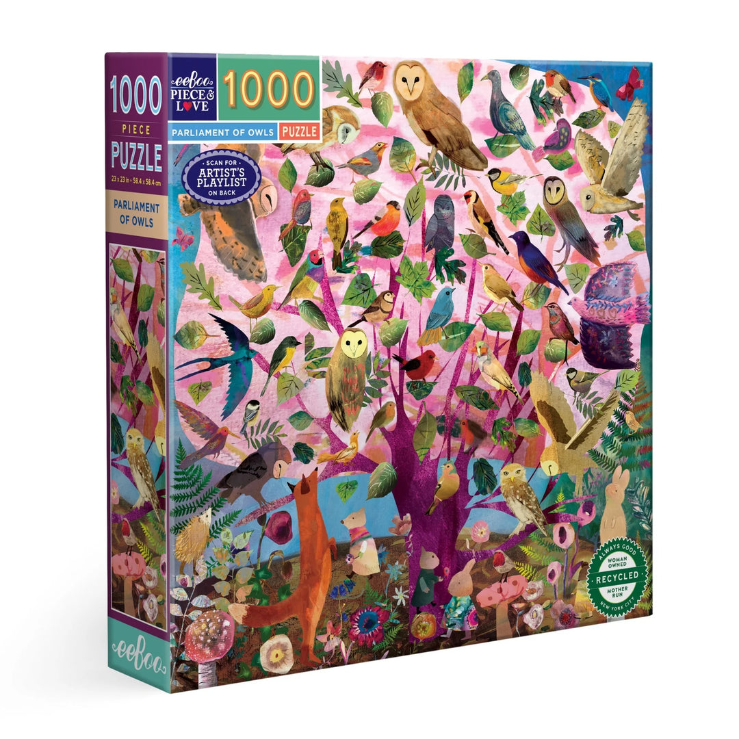 Parliament of Owls 1000 Piece Puzzle | eeBoo