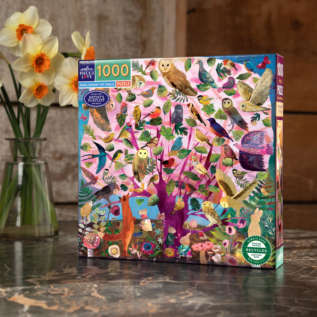 Parliament of Owls 1000 Piece Puzzle | eeBoo