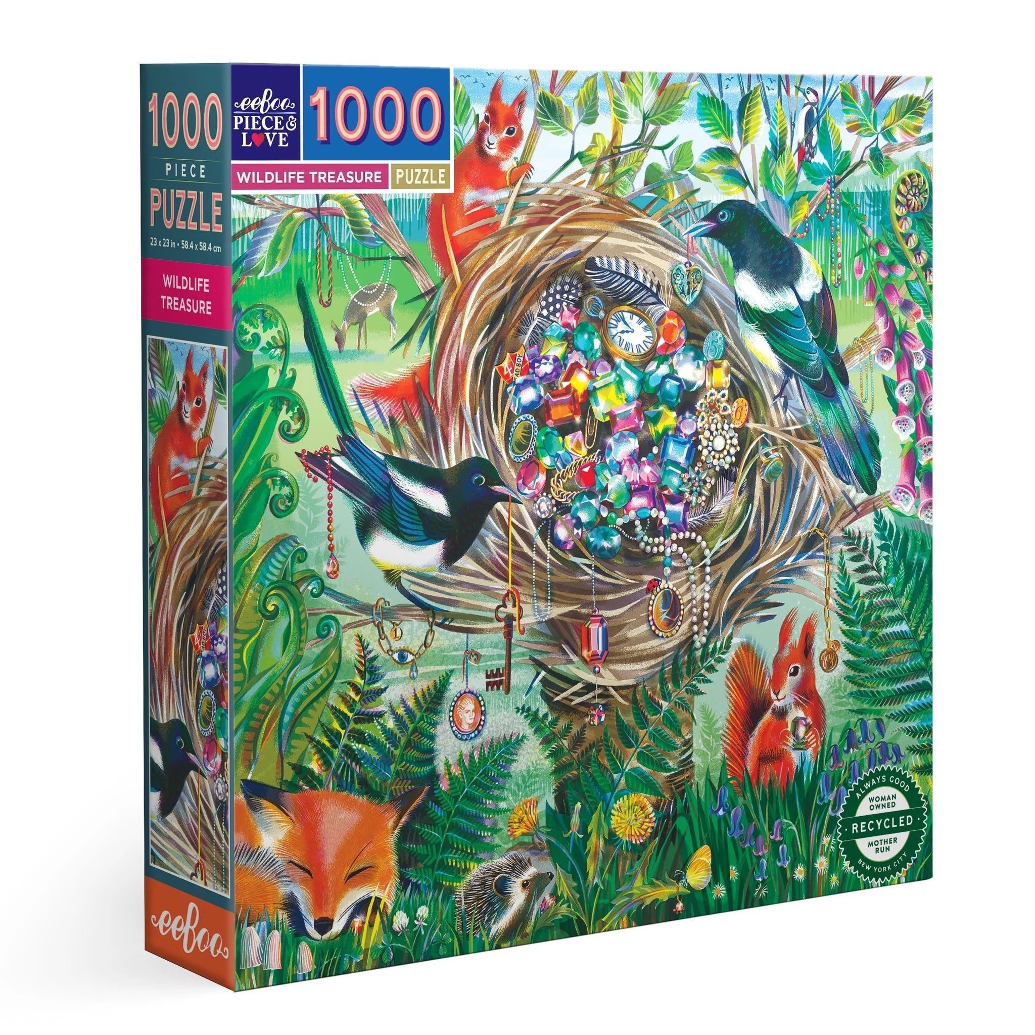 Wildlife Treasure 1000 Piece Puzzle | eeBoo