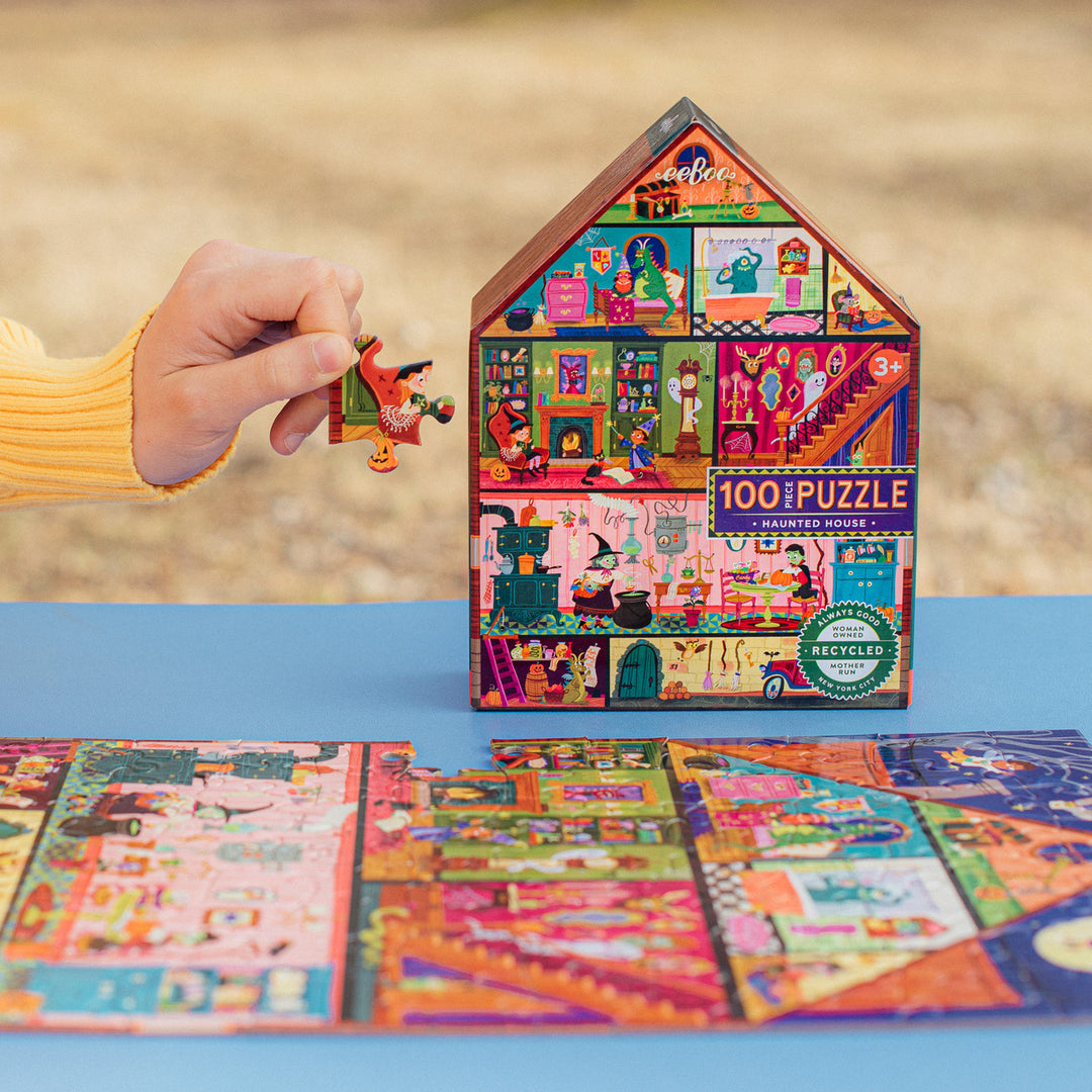 Haunted House 100 Pc Puzzle | eeBoo