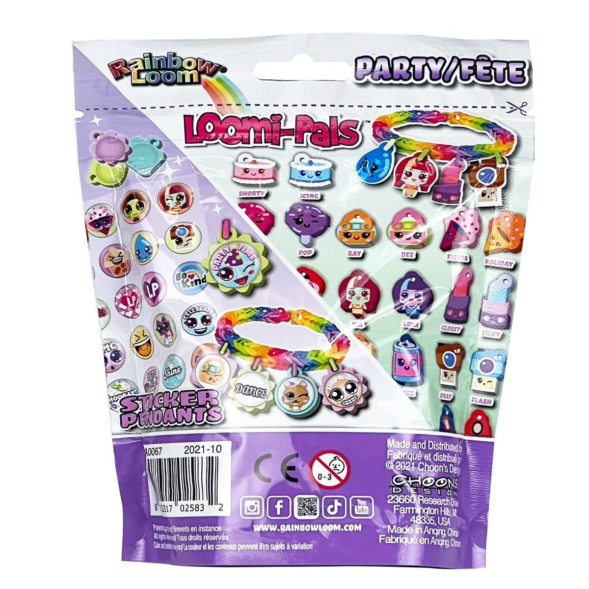 Loomi-Pals® Charm Bracelet Kit - Party | Rainbow Loom
